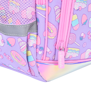 Sacs à dos d'école roses tendance OEM, personnalisables, 2026, souples, à imprimés de dessins animés pour la <span class=keywords><strong>maternelle</strong></span>, avec fermeture éclair - Product Image 5
