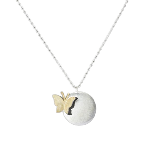 Collier Fleur Vintage en Argent Sterling G NEXT PL103 pour Femme avec Chaîne à Maillons, Évaluation par un Tier, Idéal Mariage et Fiançailles - Vente en Gros - Product Image 2