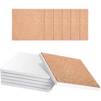 Lot de sous-verres carrés en céramique 10x10 personnalisables par sublimation, vierges et imprimables, pour tapis et supports – Vente en gros
