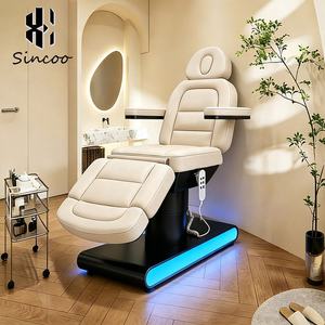 High-end Luxury Modern Beauty Salon Electric 3 Motor Spa Massage <b>Bed</b> with Golden Stainless Steel Facial Cosmetic Beauty <b>Bed</b> - Product Image 1