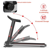 Tapis roulant pliable électrique avec écran LCD, résistance magnétique - Machine d'exercice silencieuse pour la marche et la course à domicile