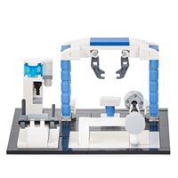 MOC4044 Gym Street View Accessoires de décoration intérieure en gros Série ville Jouets pour enfants garçons filles Briques de construction
