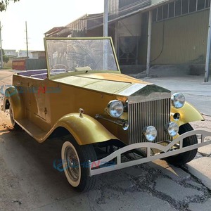 Voiture de tourisme électrique rétro jaune de luxe de haute qualité, taille personnalisable, en matériaux composites pour - Product Image 4