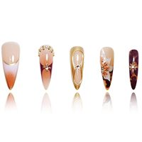 Uñas Postizas Acrílicas Estilo Stiletto Francés, Calidad Profesional y de Salón, Puntas Largas y Formas Cuadradas, Pegamento para Uso en Dedos