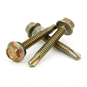 Tornillos de Cabeza Hexagonal con Brida para Perforación de Fábrica Bibo Yaente |   Tornillos Autoperforantes y Autoperforables con Recubrimiento de Zinc - Clavos para Techos de Acero de Color - Product Image 4