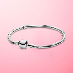 Pulsera de Plata de Ley 925 Panjia con Forma de Corazón, Nudo Infinito, Crisantemo, Serpiente y Escorpión, Joyería de Alta Gama para Mujer, DIY - Product Image 5