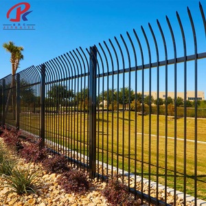 Clôture de jardin en acier galvanisé, résistance à la corrosion, vente directe d'usine, panneau d'intimité en gros, clôture en <span class=keywords><strong>fer</strong></span> forgé - Product Image 1