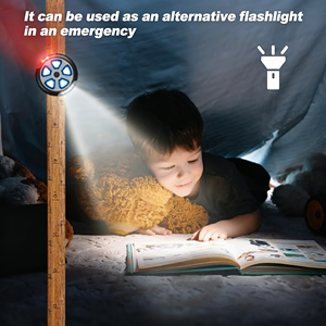 Luz de Seguridad LED Multiusos Ligera que Funciona con Batería, Clasificación IP44, 30 Lúmenes, 3 Baterías AAA de 1.5V Incluidas, con Clip para Bicicleta - Paquete de 2 - Product Image 2