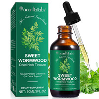 Acentiallabs Liquide Oral pour Adultes, Teinture d'Herbe Séchée d'Armoise Douce, Sans Gluten, Végétalien, Complément Alimentaire pour la Santé Digestive