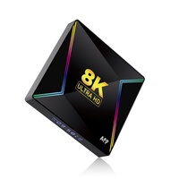 OEM 4K 8K Android 10 11 Télécommande 5G 1000m Amlogic X3 X4 4/32 4 Go 32 Go 64 Go Boîtier TV intelligent Android H96 Max M9