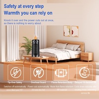 Ventilateur Chauffant Portable Mini Télécommandé Tendance avec Installation sur Site, Chauffage d'Appoint à Thermostat Réglable