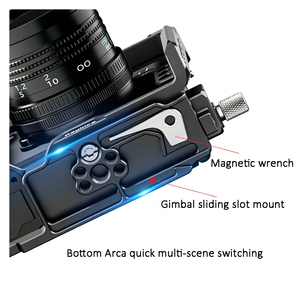 Gabbia per Fotocamera CND-105 per <span class=keywords><strong>Sony</strong></span> A7C II / A7CR in Lega di Alluminio, Personalizzazione OEM con Incisione Laser, Supporto per Forniture all'Ingrosso - Product Image 4