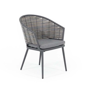 Ensemble <span class=keywords><strong>table</strong></span> et chaises modernes et durables en bois et aluminium pour cour, <span class=keywords><strong>jardin</strong></span>, balcon, plage, salle à manger, mobilier d'extérieur - Product Image 5