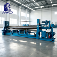 Machine à rouler les plaques d'acier robuste APMT, rouleau supérieur durable, machine à rouler les plaques universelle à trois rouleaux