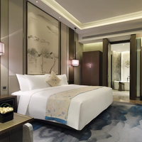 Ensemble de meubles de chambre d'hôtel de luxe chinois moderne pour villas et chambres d'hôtes, écologique et durable