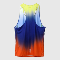 Vêtements d'entraînement de course personnalisés : Débardeurs respirants en maille, Gilets de course pour marathon, Débardeurs de course légers par sublimation