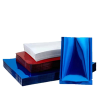 Pochettes d'échantillons personnalisées à fermeture éclair holographique laser, scellées à chaud, en aluminium brillant, pour emballage de masques cosmétiques