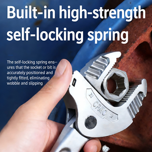 <span class=keywords><strong>Clé</strong></span> à molette hexagonale à double extrémité en acier au carbone galvanisé métrique 7-27 mm, outil à main OEM - Product Image 2