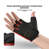 Gants de sport personnalisés avec logo, demi-doigts, pour musculation, rembourrés, antidérapants, respirants, absorbant les chocs, pour cyclisme et entraînement, OEM