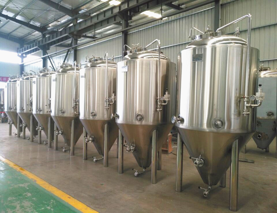 Cuve de fermentation de bière en acier inoxydable veste de refroidissement de fossette fermenteur
