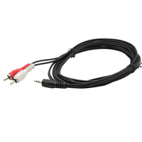 Jack stéréo mâle 3.5mm vers 2 RCA mâles Câble audio 1m pour TV et Home cinéma