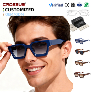 Occhiali da Sole alla Moda con Design Avanzato, Protezione UV400, Quadrati, di Lusso e Marchiati su Misura, Montatura Grande per Uomo e Donna - Product Image 1