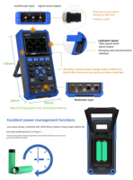 Owon HDS242 Por Table 200M Dual Channel 3-in-1 Digital Oscilloscope Multifunction Multimeter Signal for Home Use