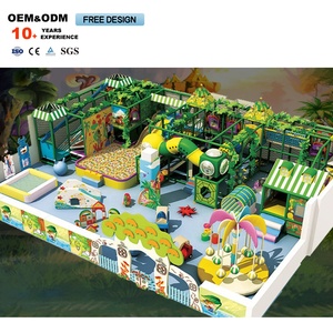 Équipement de terrain de jeu d'aventure intérieur personnalisé pour enfants, thème forêt tropicale, en plastique, pour utilisation dans les centres commerciaux - Product Image 6