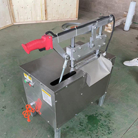 Scie à os semi-automatique en acier inoxydable 304 pour la découpe commerciale de viande congelée (bœuf, porc) – Scie à boucher professionnelle pour restaurant