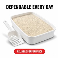 Litière pour chat en manioc longue durée, désodorisante, confortable à utiliser, faible teneur en poussière, jetable, biodégradable, sable nettoyant écologique pour animaux de compagnie