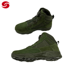 Chaussure tactique de randonnée en plein air botte d'entraînement imperméable EVA PU caoutchouc hommes en cuir chaussures d'opérations spéciales semelle intérieure en cuir chaussettes - Product Image 2