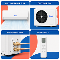 Climatiseur solaire hybride mural DC Inverter 36000 BTU 3 CV, unité split, compresseur rotatif double R32, intelligent pour la maison