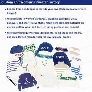 Abito in Maglia per Donna in Misto Cotone Personalizzato all'Ingrosso, <span class=keywords><strong>Maniche</strong></span> <span class=keywords><strong>Corte</strong></span>, Bottoni, Scollo a V, a Righe, Lungo, per Primavera Estate - Product Image 4