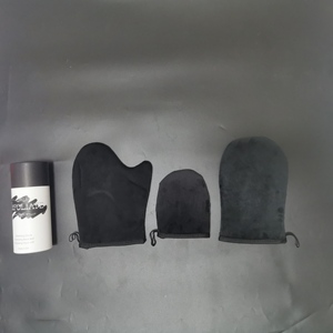 OEM y ODM, aplicador de bronceado con logotipo personalizado, guantes de bronceado impermeables, aplicación uniforme, manoplas de mano autobronceadoras de terciopelo suave de lujo - Product Image 4