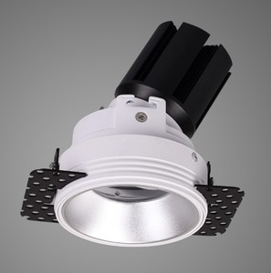 ไฟ LED เชิงพาณิชย์ โคมไฟฝังเพดาน สีดำ อะลูมิเนียม 4100K แสงขาวธรรมชาติ AC 220V IP20 อายุการใช้งาน 50000 ชั่วโมง CRI90 ปรับความสว่างได้ - Product Image 3