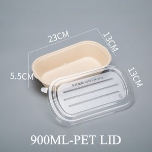 Scatole per Pranzo in Carta Kraft Impermeabili di Alta Qualità da 900ml per Insalata, Patatine e Alimenti per Bambini - Product Image 4