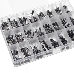 Kit d'assortiment de condensateurs électrolytiques radiaux 24 valeurs 500 pièces 0,1uF-1000uF 16V-50V à montage traversant en aluminium - Product Image 4