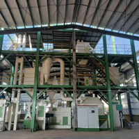 Nouvelle ligne de production complète clé en main pour l'alimentation du bétail et de la volaille, équipement personnalisable en acier inoxydable, 7,5 tonnes/h