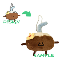 Porte-clés en peluche personnalisé OEM - Peluche longue super douce avec design brodé, en nylon, fabricant en gros