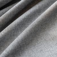 Tela de Cortina 100% Poliéster con Aspecto de Lino, Alta Opacidad, Color Beige Té con Leche, Venta al Por Mayor