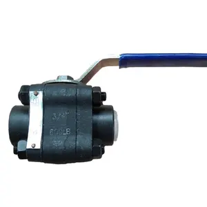 SW 800lb reduce Port Female Socket welding connection forged steel ball valve Ends 3pcs A105 Ball Valve