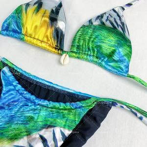 ชุดว่ายน้ำบิกินี่บราซิลสำหรับผู้หญิงไซส์ XXL พิมพ์ลายโลโก้ตามสั่ง ลายตัวอักษรและลายสัตว์ ชุด 2 ชิ้น แห้งเร็ว เซ็กซี่ - Product Image 2