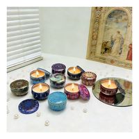 Recipiente para Velas Blanco Mate con Tapa y Caja para Muestras de Cera Aromática Personalizada, Exhibición y Programa de Presentación al por Menor