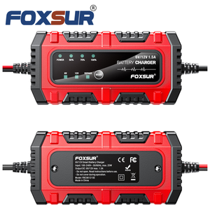 FOXSUR Derniers produits tendances Chargeur de <span class=keywords><strong>batterie</strong></span> 6V 12V 1.5A Chargeur de <span class=keywords><strong>batterie</strong></span> 12 <span class=keywords><strong>volts</strong></span> pour <span class=keywords><strong>voiture</strong></span>/moto Compatible avec LiFePO4 - Product Image 3