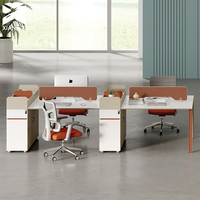 Bureau de travail en gros pour personnel, fabricant de bureaux de poste de travail, conception en open space, couleur et dimensions personnalisables, table de bureau