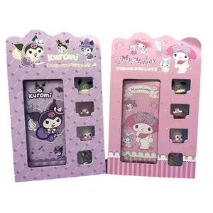 Baoyu kuromi 2024 set mainan boneka lucu notebook kawaii melody kuromi kt Kombo jurnal notebook perlengkapan sekolah grosir sesuai pesanan