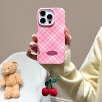 Nouvelle coque de téléphone en film rigide à motif écossais avec grande ouverture pour appareil photo pour iPhone 18 Pro Max 17 16 15 14, protection antichoc