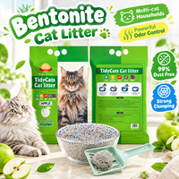 Litière pour chat à forte absorption, faible en poussière, arena pour chats, litière en bentonite pour les foyers multi-chats, sable pour animaux de compagnie