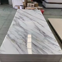 Paneles de papel de pared para techos de hojas de plástico jaspeado de Pvc de 3mm de alto brillo para decoración de paredes interiores