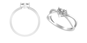 Impresionante anillo de compromiso de diamante creado en laboratorio de 1,3 quilates para proponer a un proveedor de la India a un gran precio - Product Image 2